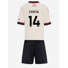Liverpool Federico Chiesa #14 Bortedraktsett Barn 2025-26 Kortermet (+ korte bukser)